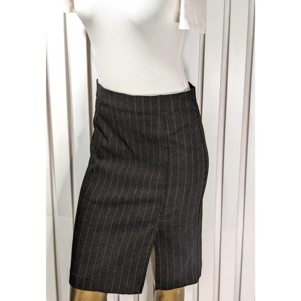 Womens Wildlife Sportswear Pencil Tube Skirt Black Print Professional Y2K Size 8 - Picture 11 of 11